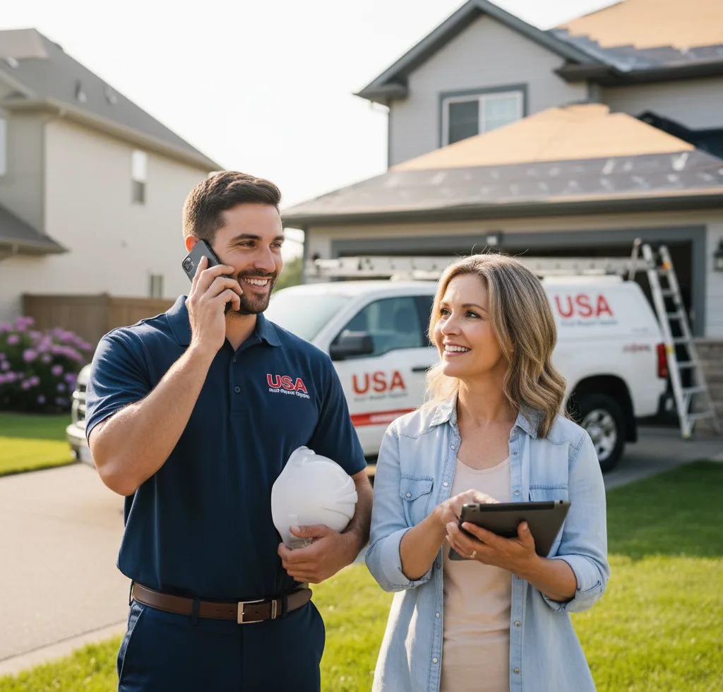 USA Roof Repair Experts customer support in Marietta